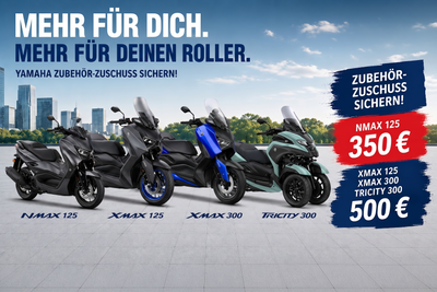 Aufstellung der Yamaha Roller und deren aktuellen Bonis